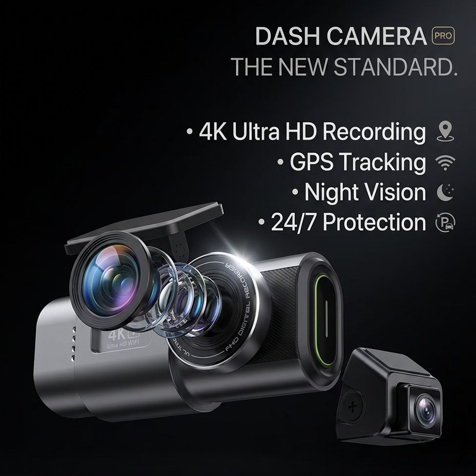 RoadGuard Pro™ 4K Smart Dash Cam
